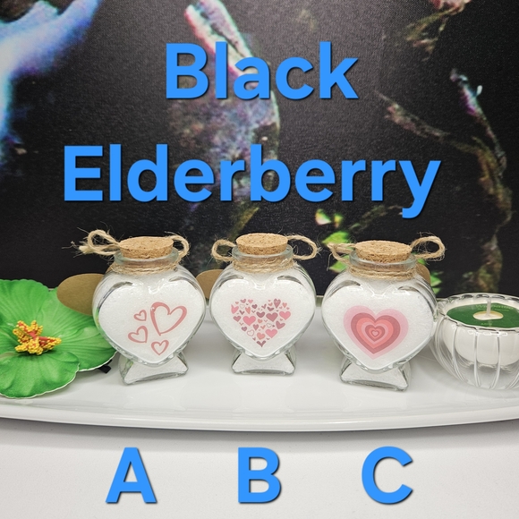 Hand Decorated Glass Bottle Filled With Bath Salt - Picture 2 of 4